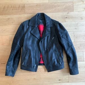 RAG & BONE leather biker jacket size 40